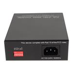 Picture of 10/100Base-TX(RJ-45) to 100Base-BXD(ST) BiDi SMF 1550nm/1310nm 20km POE Media Converter