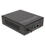 Picture of 10/100Base-TX(RJ-45) to 100Base-BXD(ST) BiDi SMF 1550nm/1310nm 20km POE Media Converter