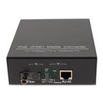 Picture of 10/100Base-TX(RJ-45) to 100Base-BXD(ST) BiDi SMF 1550nm/1310nm 20km POE Media Converter