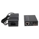 Picture of 10/100Base-TX(RJ-45) to 100Base-LX(ST) SMF 1310nm 20km POE Media Converter