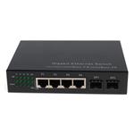 Picture of 4 10/100/1000Base-TX(RJ-45) to 2x open SFP Gigabit Ethernet Switch