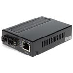 Picture of 10/100/1000Base-TX(RJ-45) to 2 Open SFP Port POE+ Media Converter