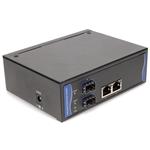 Picture of 10/100/1000Base-TX(RJ-45) x2 to 2 Open SFP Gigabit Media Converter