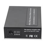 Picture of 10/100/1000Base-TX(RJ-45) x2 to 1 Open SFP Port POE+ (30W) Media Converter
