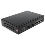 Picture of 10/100/1000Base-TX(RJ-45) x4 to 2 Open SFP Port POE+ Media Converter