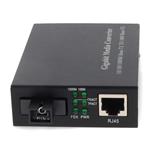 Picture of 10/100/1000Base-TX(RJ-45) to 1000Base-BXD(SC) BiDi SMF 1550nmTX/1490nmRX 40km Media Converter