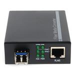Picture of 10/100/1000Base-TX(RJ-45) to 1000Base-LX(LC) SMF 1310nm 10km Media Converter