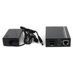 Picture of 10/100/1000Base-TX(RJ-45) to Open SFP Port Media Converter With EUR Standard Power Supply