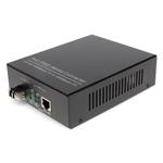 Picture of 10/100/1000Base-TX(RJ-45) to 1000Base-SX(LC) MMF 850nm 550m POE Mini Media Converter