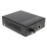 Picture of 10/100/1000Base-TX(RJ-45) to 1000Base-SX(LC) MMF 850nm 550m POE Mini Media Converter