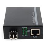 Picture of 10/100/1000Base-TX(RJ-45) to 1000Base-SX(LC) MMF 850nm 550m Mini Media Converter