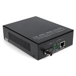 Picture of 10/100/1000Base-TX(RJ-45) to 1000Base-BXD(ST) BiDi SMF 1550nm/1310nm 20km POE Media Converter