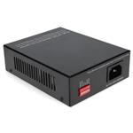Picture of 10/100/1000Base-TX(RJ-45) to 1000Base-BXU(SC) BiDi SMF 1310nm/1550nm 20km POE Media Converter