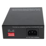 Picture of 10/100/1000Base-TX(RJ-45) to 1000Base-BXU(SC) BiDi SMF 1310nm/1550nm 20km POE Media Converter