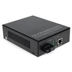 Picture of 10/100/1000Base-TX(RJ-45) to 1000Base-BXU(SC) BiDi SMF 1310nm/1550nm 20km POE Media Converter