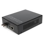 Picture of 10/100/1000Base-TX(RJ-45) to 1000Base-SX(ST) MMF 850nm 550m POE Media Converter