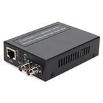 Picture of 10/100/1000Base-TX(RJ-45) to 1000Base-MX(ST) MMF 1310nm 2km IEEE802.3at/48V/1.0A/50W POE Media Converter