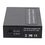Picture of 10/100/1000Base-TX(RJ-45) to 1000Base-MX(ST) MMF 1310nm 2km IEEE802.3at/48V/1.0A/50W POE Media Converter