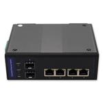 Picture of 4 10/100Base-TX(RJ-45) to 2 Open SFP port Industrial Media Converter Switch