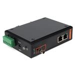 Picture of 2 10/100Base-TX(RJ-45) to 1 100Base-BXU(ST) SMF 1310nmTX/1550nmRX 20km Industrial Media Converter Switch