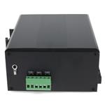Picture of 4 10/100Base-TX(RJ-45) to 2 100Base-BXU(SC) SMF 1310nmTX/1550nmRX 20km Industrial Media Converter Switch