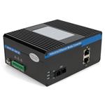Picture of 2 10/100Base-TX(RJ-45) to 1 100Base-LX(SC) SMF 1310nm 20km Industrial Media Converter Switch