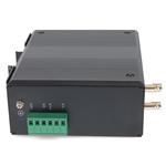 Picture of 2 10/100/1000Base-TX(RJ-45) to 2 1000Base-BXU(ST) SMF 1310nmTX/1550nmRX 20km Industrial Media Converter