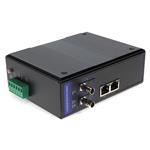 Picture of 2 10/100/1000Base-TX(RJ-45) to 2 1000Base-BXU(ST) SMF 1310nmTX/1550nmRX 20km Industrial Media Converter