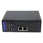 Picture of 2 10/100/1000Base-TX(RJ-45) to 2 1000Base-BXU(ST) SMF 1310nmTX/1550nmRX 20km Industrial Media Converter