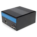 Picture of 1 10/100/1000Base-TX(RJ-45) to 1 1000Base-LX(FC) SMF 1310nm 20km Industrial Media Converter