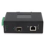 Picture of 100/1000/10000Base-TX(RJ-45) to Open SFP+ Port POE 90W Industrial Media Converter