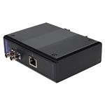 Picture of 1 10/100/1000Base-TX(RJ-45) to 1 1000Base-SX(ST) MMF 850nm 550m Industrial Mini Media Converter With POE+