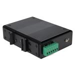 Picture of 1 10/100/1000Base-TX(RJ-45) to 1 1000Base-SX(ST) MMF 850nm 550m Industrial Mini Media Converter With POE+