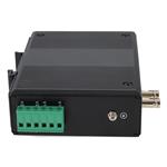 Picture of 1 10/100/1000Base-TX(RJ-45) to 1 1000Base-SX(ST) MMF 850nm 550m Industrial Mini Media Converter With POE+