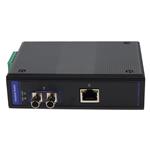 Picture of 1 10/100/1000Base-TX(RJ-45) to 1 1000Base-SX(ST) MMF 850nm 550m Industrial Mini Media Converter With POE+