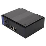 Picture of 10/100/1000Base-TX(RJ-45) x2 to 2 Open SFP Port Managed Industrial Media Converter Switch