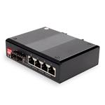 Picture of Industrial Managed 10/100/1000Base-TX(RJ-45) x4 to 2 Open SFP Port Media Converter