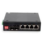 Picture of Industrial Managed 10/100/1000Base-TX(RJ-45) x4 to 2 Open SFP Port Media Converter