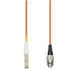 Picture of 0.5m LC to FC Orange OM1 Simplex OFNP (Plenum-Rated) MMF Fiber Patch Cable