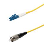 Picture of 10m LC to FC Yellow OS2 Simplex LSZH SMF Fiber Patch Cable