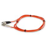 Picture of 2m LC to FC Orange OM1 Duplex OFNR (Riser-Rated) MMF Fiber Patch Cable