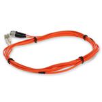Picture of 2m LC to FC Orange OM1 Duplex OFNR (Riser-Rated) MMF Fiber Patch Cable