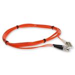 Picture of 2m LC to FC Orange OM1 Duplex OFNR (Riser-Rated) MMF Fiber Patch Cable