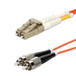 Picture of 6m LC to FC Orange OM1 Duplex OFNR (Riser-Rated) MMF Fiber Patch Cable