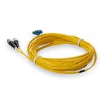 Picture of 8m LC to FC Yellow OS2 Duplex OFNR (Riser-Rated) SMF Fiber Patch Cable