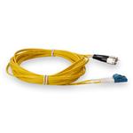 Picture of 8m LC to FC Yellow OS2 Duplex OFNR (Riser-Rated) SMF Fiber Patch Cable