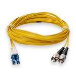 Picture of 8m LC to FC Yellow OS2 Duplex OFNR (Riser-Rated) SMF Fiber Patch Cable