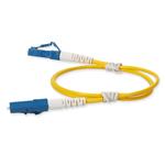 Picture of 0.15m LC to LC Yellow OS2 Simplex OFNR (Riser-Rated) SMF Fiber Patch Cable