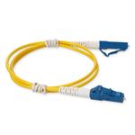 Picture of 0.15m LC to LC Yellow OS2 Simplex OFNR (Riser-Rated) SMF Fiber Patch Cable