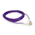 Picture of 0.5m LC to LC Purple OM4 Duplex OFNR (Riser-Rated) Fiber Patch Cable